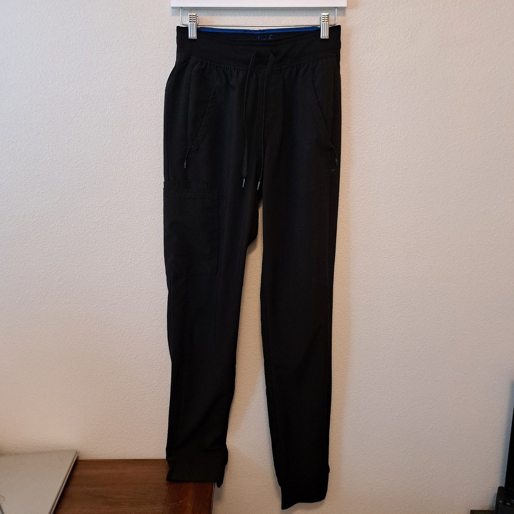 Infinity by Cherokee Mens Black Jogger Scrub Pants CK004A Size Small